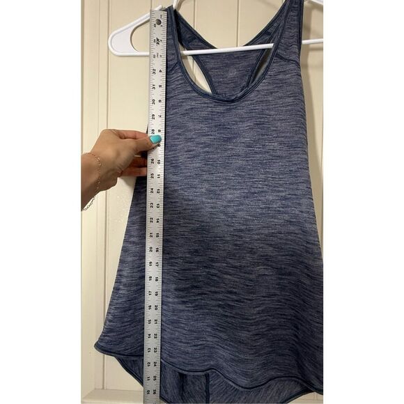 Lululemon Essential Racerback Loose Fit Heathered Blue Yoga Tank - Picture 6 of 9